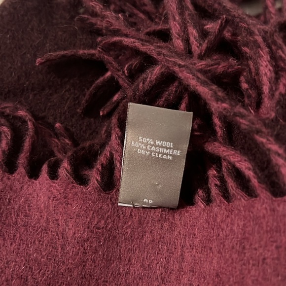 J. Jill Wool & Cashmere Purple Scarf - Picture 3 of 4